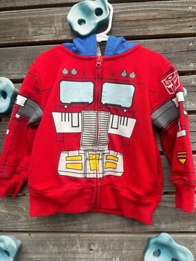 Transformers - Zip Up Hoodie with Mask Hood - Size 4T